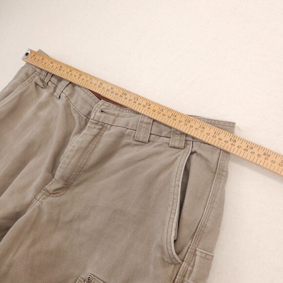 Duluth Trading Co Mens Cargo Pants 36x28 Tan Heavy Duty Workwear Outdoor - Picture 4 of 8